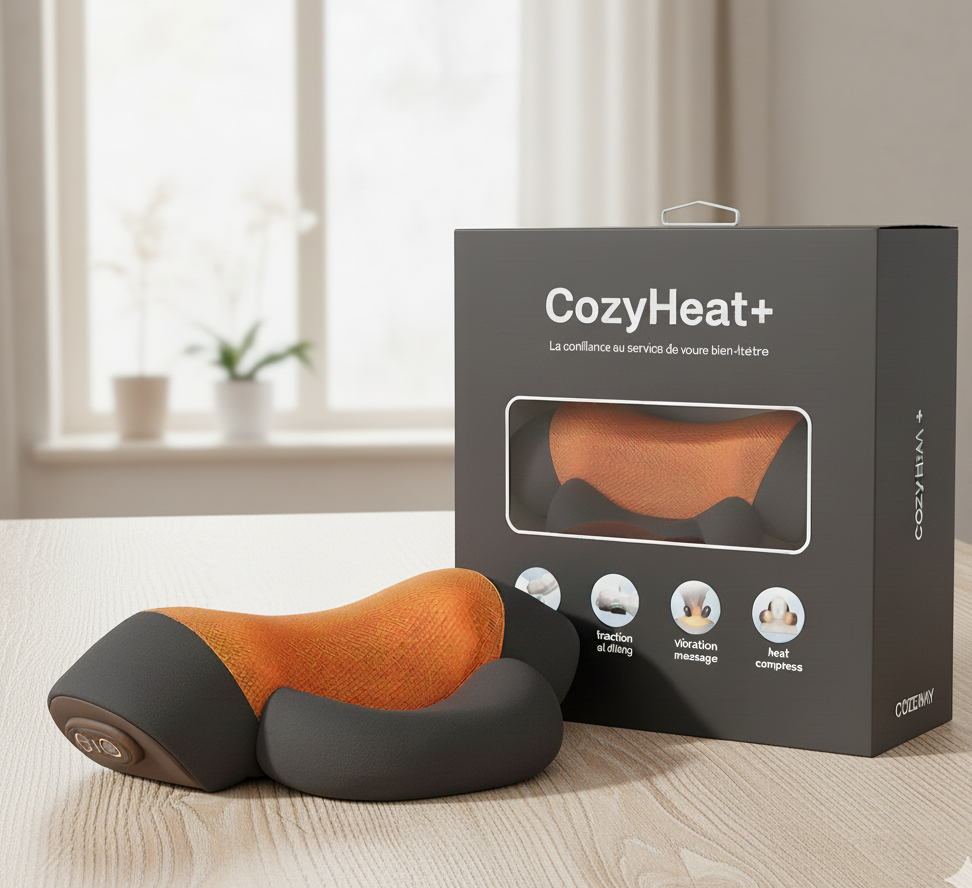 Oreiller de Massage Chauffant CozyHeat+